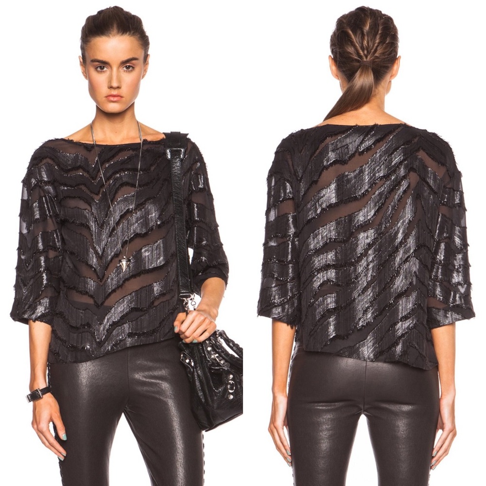 ✨ IRO Ornela Silk Chiffon Blouse